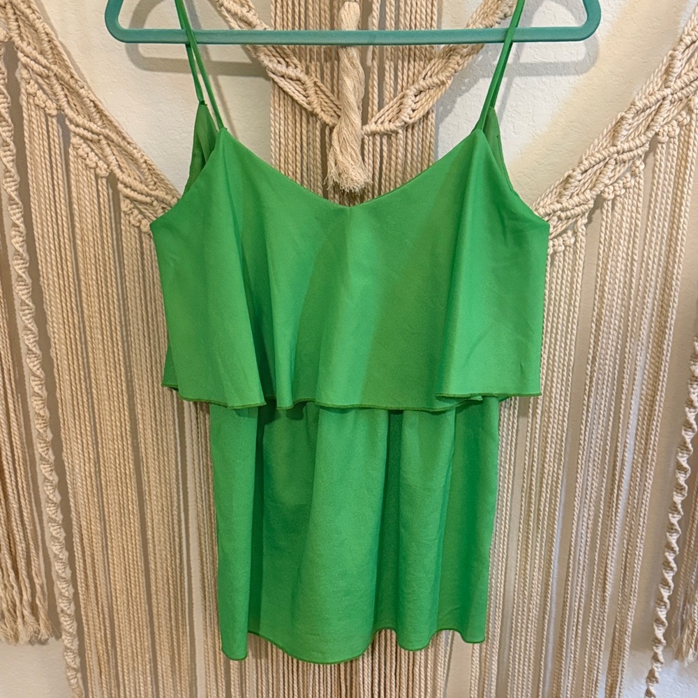 Green Women's Layered Top